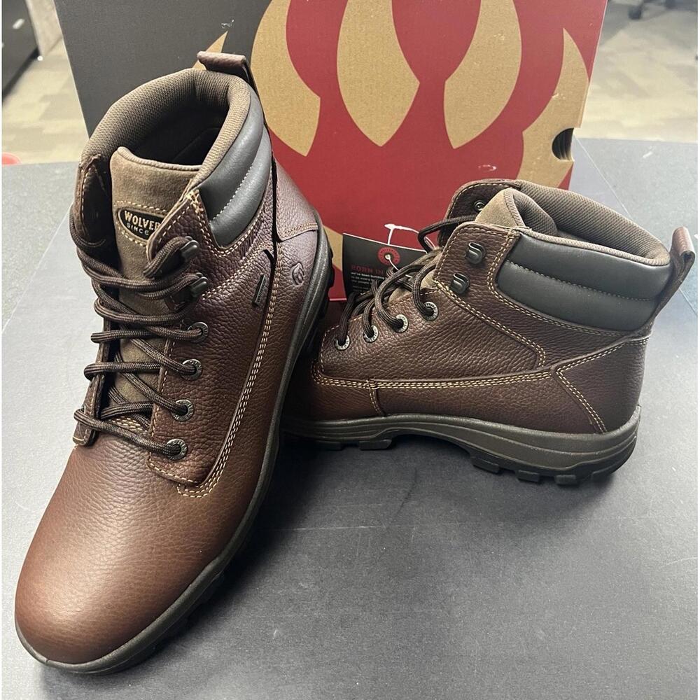 NEW - Wolverine W08704 WP 6 inch Soft Toe Boot for Men - Size 12 - Brown